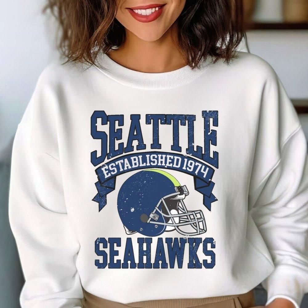 Football Sweatshirt, Seattle Seahawks Unisex Sweater